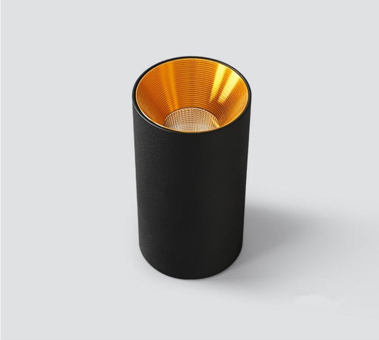 Cylindrical Anti Glare Dimmable LED Downlights 9W 12W 15W COB LED Ceiling Spot Lights AC85-265V LED Ceiling Lamp Indoor Lighting