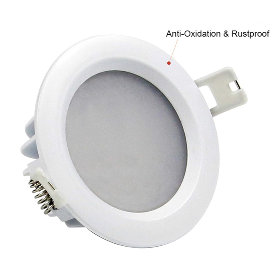 DVOLADOR Waterproof LED Downlight IP65 LED Downlight Spot Light 15W/12W/9W/7W/5W Super Bright AC220V/110V Recessed Ceiling Lamp