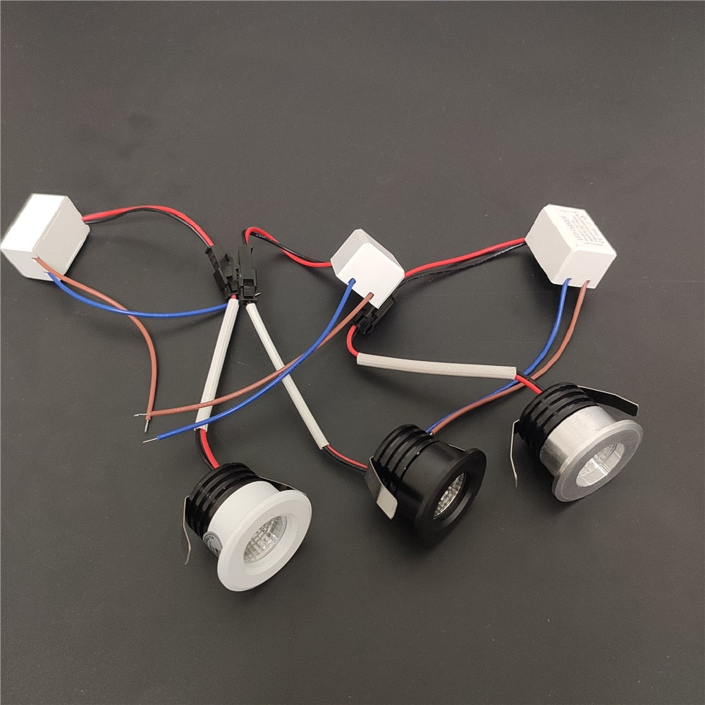 110V 220V 3W Cob LED Spot Light Hole 30mm Dimmable Mini downlight Cabinet Light Recessed For Gypsophila Jewelry Display