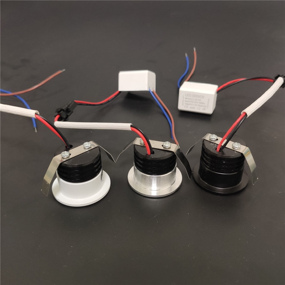 110V 220V 3W Cob LED Spot Light Hole 30mm Dimmable Mini downlight Cabinet Light Recessed For Gypsophila Jewelry Display