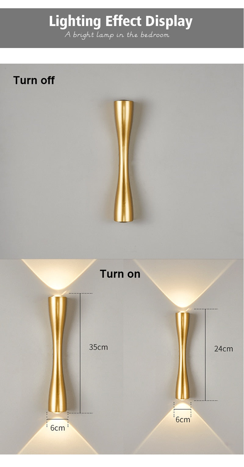 Wall Lamp Led Bulb Lights For Living Modern Home Interior Bedroom Outdoor Decoration Mirror Bedside Gold Downlights Kids Night
