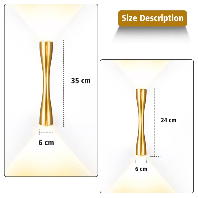 Wall Lamp Led Bulb Lights For Living Modern Home Interior Bedroom Outdoor Decoration Mirror Bedside Gold Downlights Kids Night