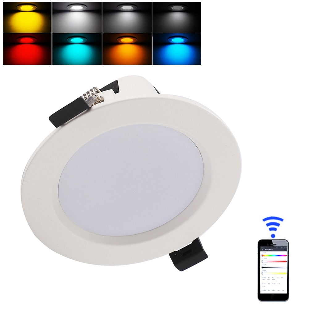 WIFI Smart LED Spot Light Tuya Smart Life Dimmable Downlight 7W RGB Change Warm Cool Ceiling Lamp Work with Alexa Google Home