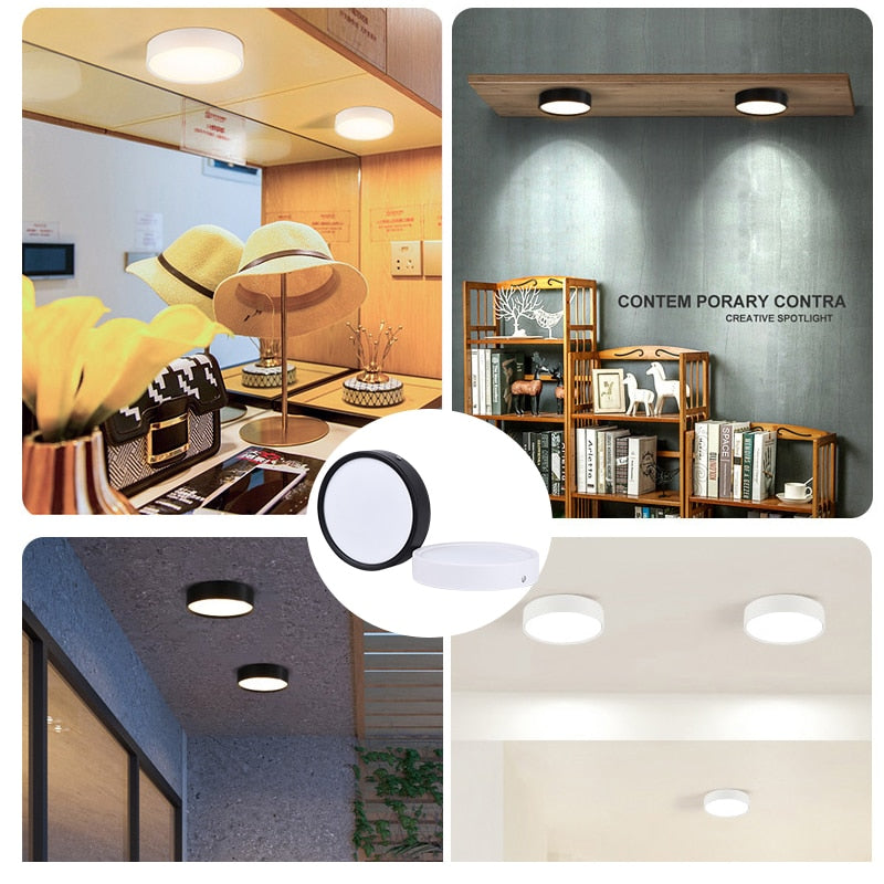Mini Small LED Ceiling Lamp 220V Led Ceiling Lights 5/10/15/25W Spot Led Lighting Fixture Panel Light for Living Room Bedroom