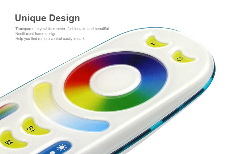 MiBOXER 2.4G 4 Zone 8 Zone wireless Remote RF RGBWW RGB CCT led Bulb LED downlight switch led strip panel light controller