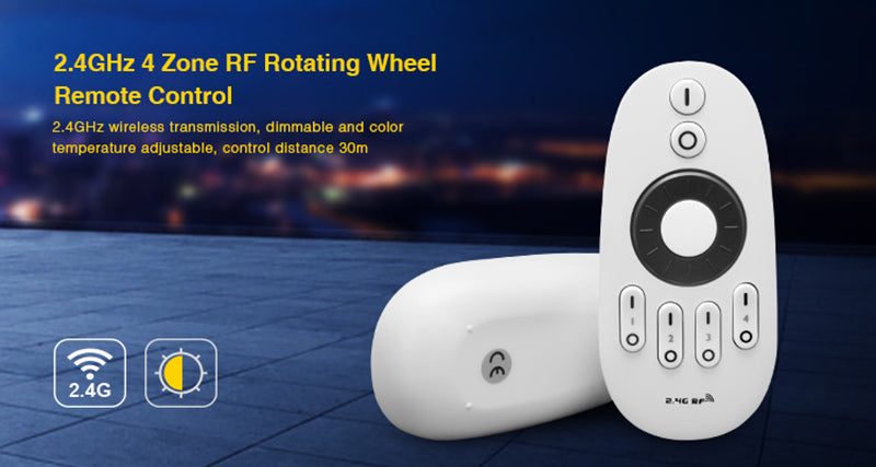 MiBOXER 2.4G 4 Zone 8 Zone wireless Remote RF RGBWW RGB CCT led Bulb LED downlight switch led strip panel light controller