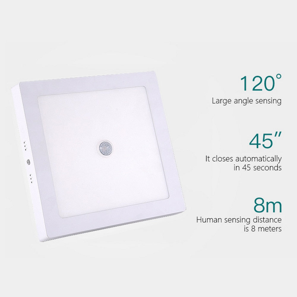 LED Panel 6/12/18/24W AC180-265V Ultra-thin IR Motion Sensor Modern Led Ceiling Lights Surface Mounted down light for home