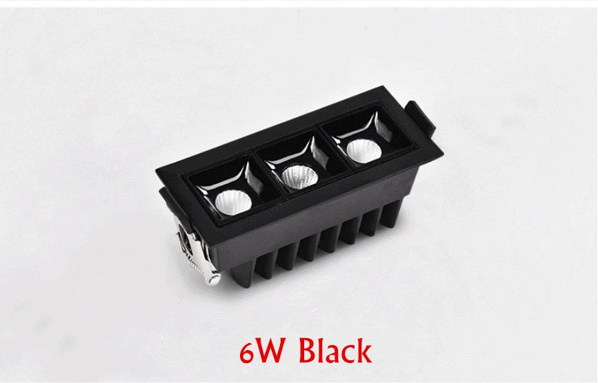 Recessed Square COB Dimmable LED Downlights 2W/4W/6W/10W/20W/30W LED Ceiling Spot Lights AC85V~265V Lights Indoor Lighting