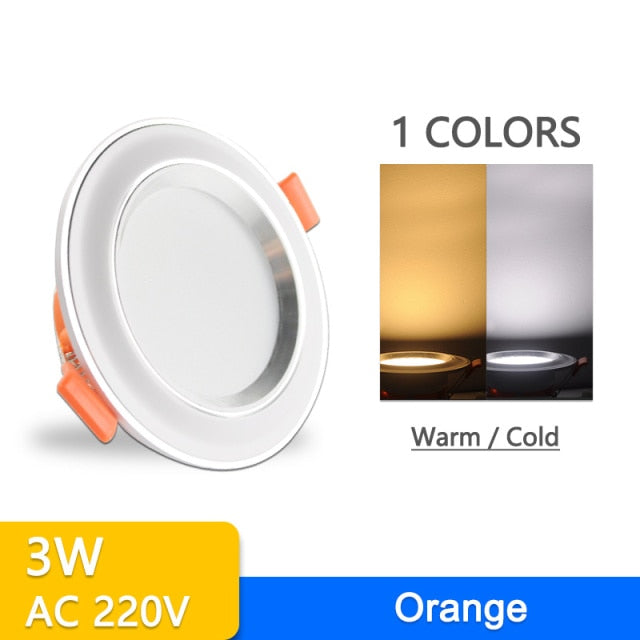 New Downlight 3W 5W ceiling led downlight AC220V six color recessed led downlight Kitchen living room Indoor recessed light spot