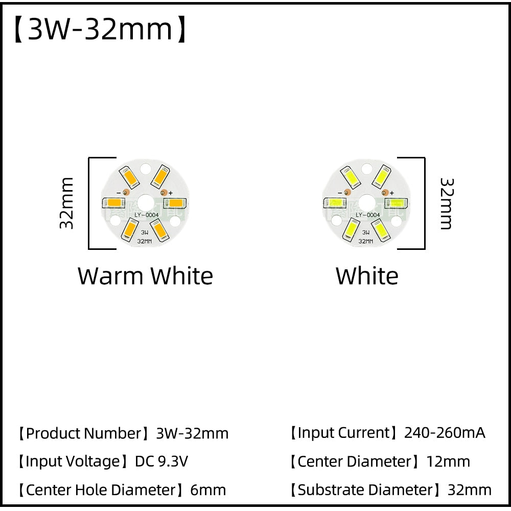 LED Chips SMD5730 Constant Current 5pcs/Lot 3W 5W 7W 9W 240mA 260mA Input Light Bead With Cold White/Warm DIY Downlight