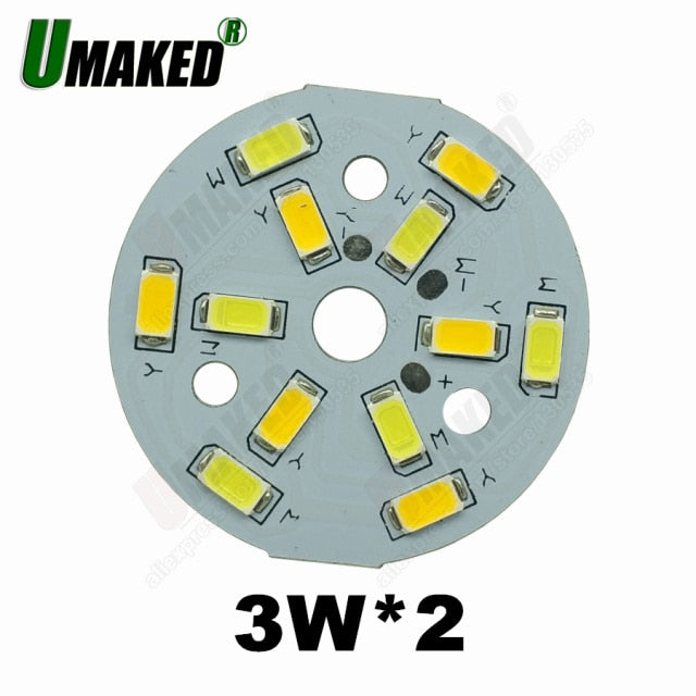 LED bulb dimming PCB board, Mix color aluminum plate base, Switch dimming board for downlight 9W 63mm 3W 5W 7W 9W available