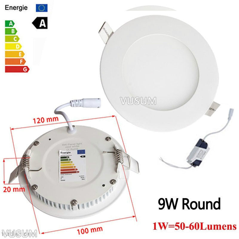 Embedded Round /square Colorful LED RGB Panel Downlight 6W 9W 16W 24W RGB Panel Light AC85-265V LED panel Global lighting