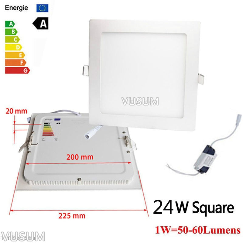 Embedded Round /square Colorful LED RGB Panel Downlight 6W 9W 16W 24W RGB Panel Light AC85-265V LED panel Global lighting