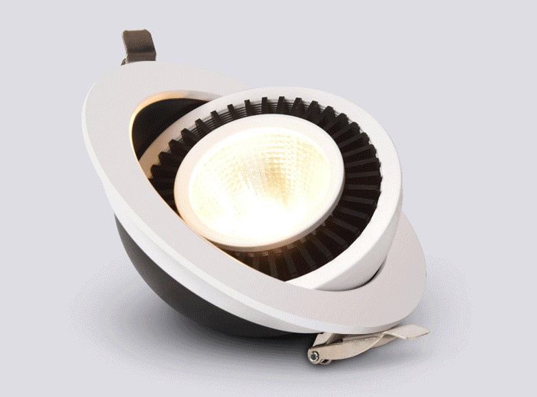 Rotatable Angle LED Recessed Downlight 5W 7W 10W 15W 18W LED Ceiling Spot Light AC 110V 220V Black/White Housing Light