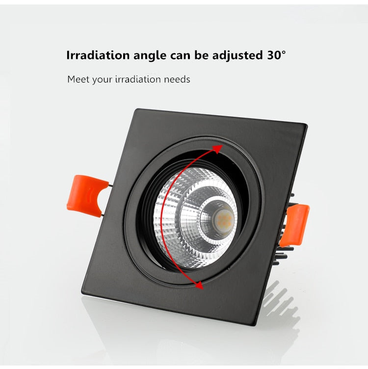 Double square Dimmable Led downlight light COB Ceiling SpotLight 14W 20W 24W 30 WLED ceiling recessed Lights Indoor Lighting