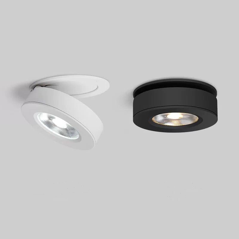 Dimmable LED downlight COB ceiling light spotlight 3W 5W 7W 10W 12W embedded 360 degree rotatable foldable AC85-265V