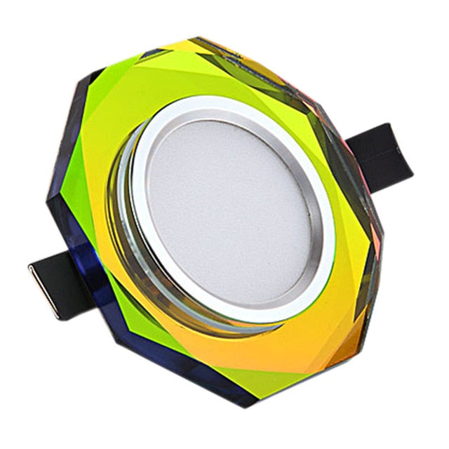 Europe Crystal 3W LED Ceiling Lamp Recessed Bedroom Luxury Downlight Living Room Decoration Spot Lighting Luminaire AC110/220V