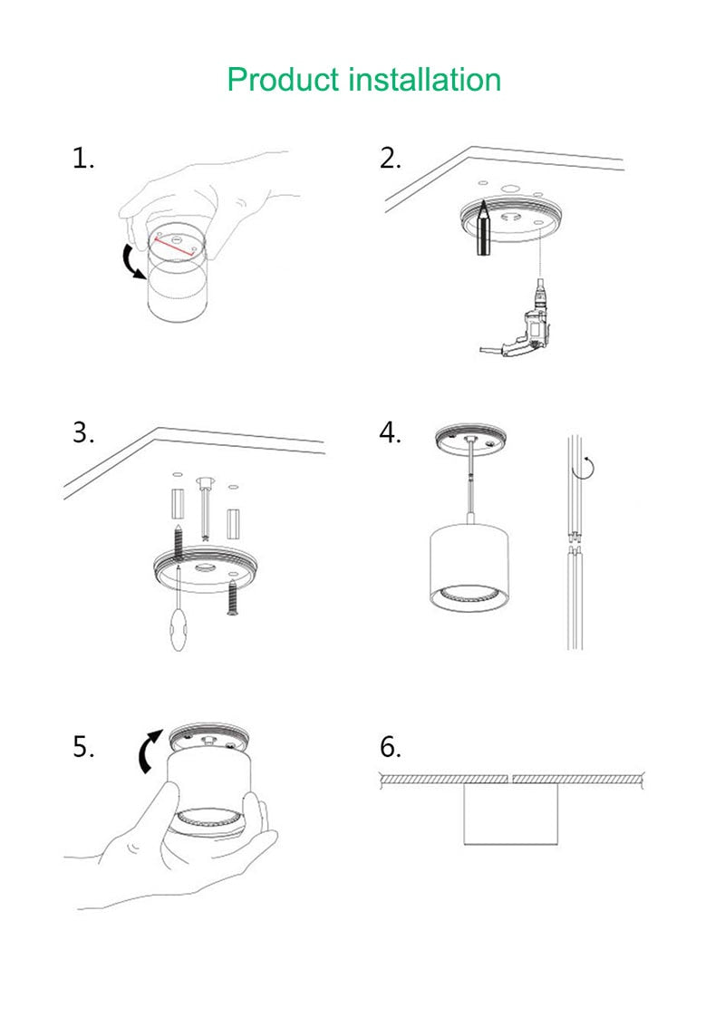 Dimmable Surface Mounted Downlights 7W 9W 12W 15W 18W 5730SMD LED Ceiling Spot Lights AC85-265V LED Ceiling Lamp Indoor Lighting