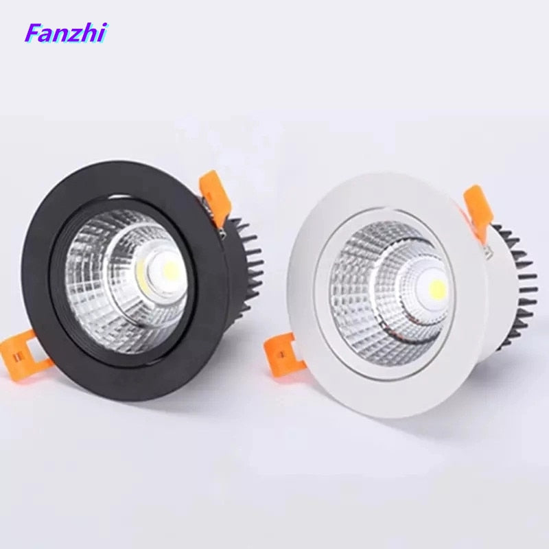 LED COB ceiling downlight /LED Down Light Power: 3W 5W 7W 9W 12W 15W Colour: Warm White(2900- 3100K);Cool white (6000K),