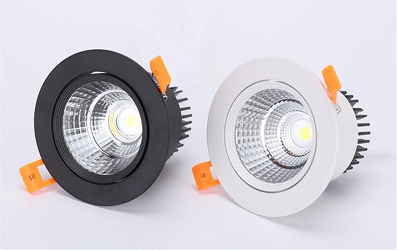 LED COB ceiling downlight /LED Down Light Power: 3W 5W 7W 9W 12W 15W Colour: Warm White(2900- 3100K);Cool white (6000K),
