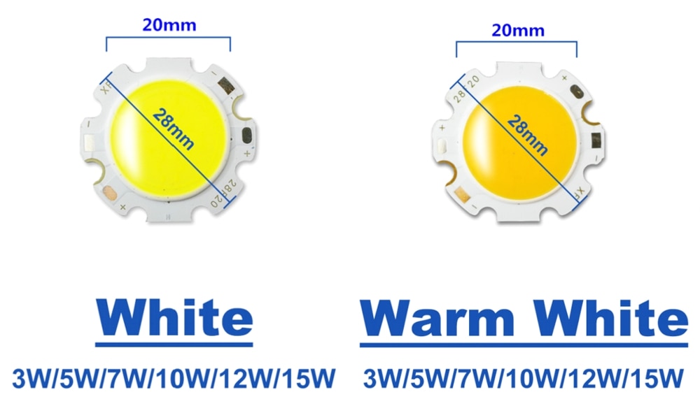 LED Chip Surface Light Source For 20-28MM Downlight & 5pcs/lot 3W 5W 7W 9W 10W COB Panel lights Special COB Lamp LED SMD Chips
