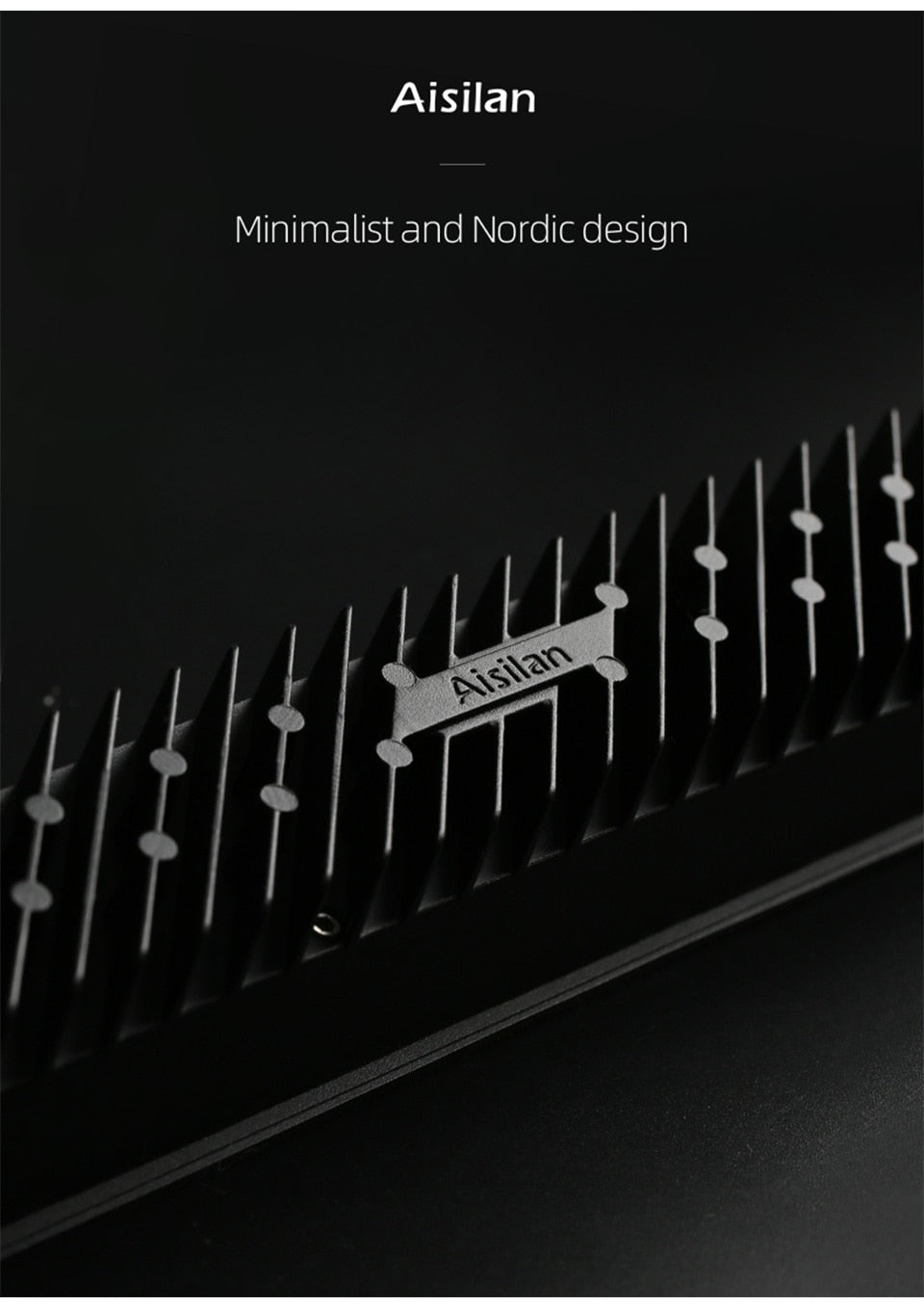 Aisilan led Grille Anti-glare Spot Light embedded downlight line lights Rectangle Ceiling Lamp 24W office Home Shop Decor