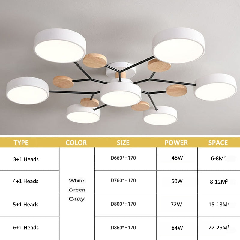 Modern living room LED ceiling lamp bedroom dining room lighting bathroom hotel chandelier factory direct sales