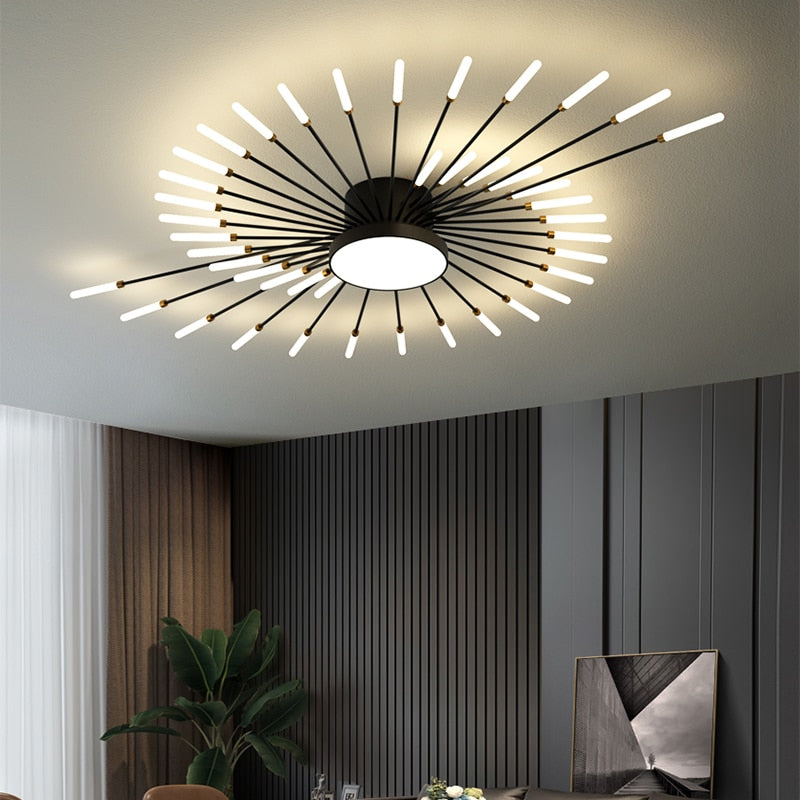 Fireworks led Chandelier For Living Room Bedroom Home chandelier Modern Led Ceiling Chandelier Lamp Lighting chandelier