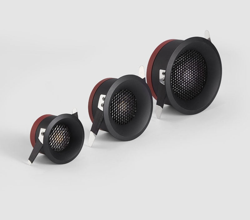 Dimmable Anti Glare Spot light 110v 220v 5W 7W 9W 12W ceiling lamp Recessed led light LED Downlight for living room aisle light