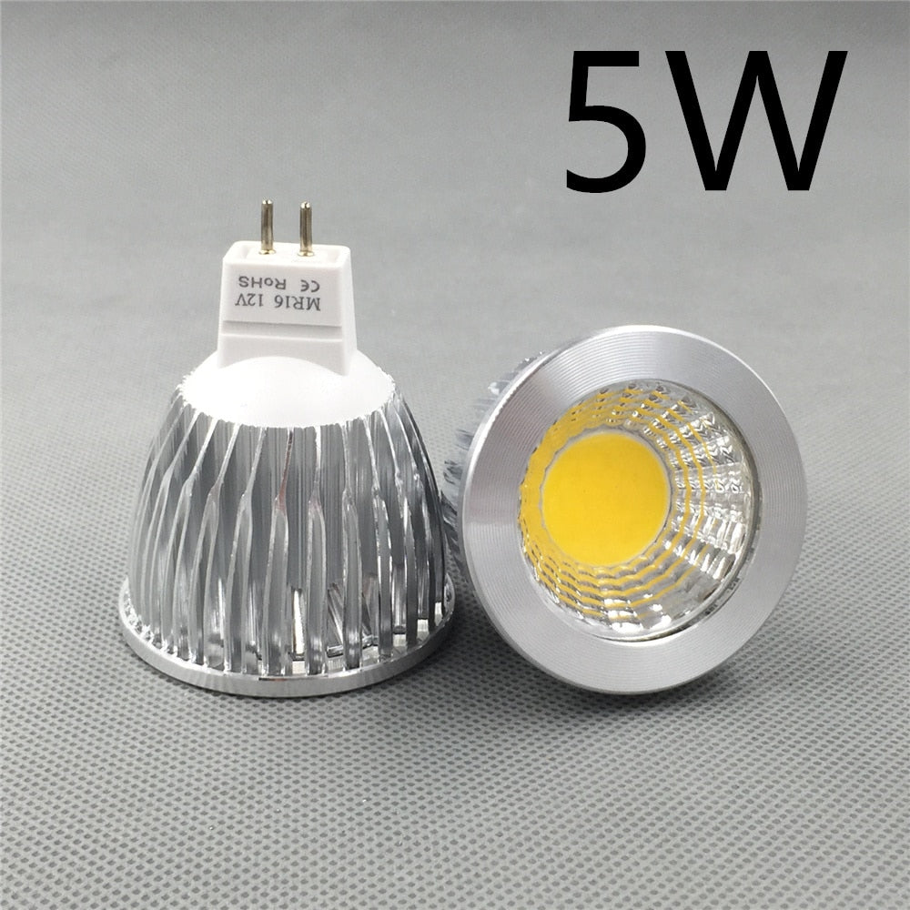 MR16 COB LED lamp 12v MR16 3W 5W 7W Warm White 2700K 3000K 4500k 6000k cool white Downlight Spot Light Bulb Lamp