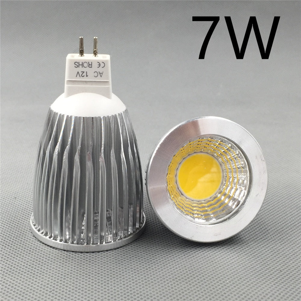 MR16 COB LED lamp 12v MR16 3W 5W 7W Warm White 2700K 3000K 4500k 6000k cool white Downlight Spot Light Bulb Lamp