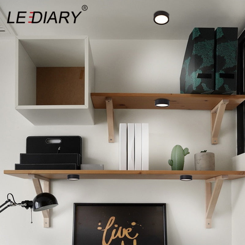 LEDIARY 220V LED Spot Downlights Ceiling Surface Mounted Lamp 5W 7W 10W 3000K 4000K 6000K Living Room Book Rack Lighting