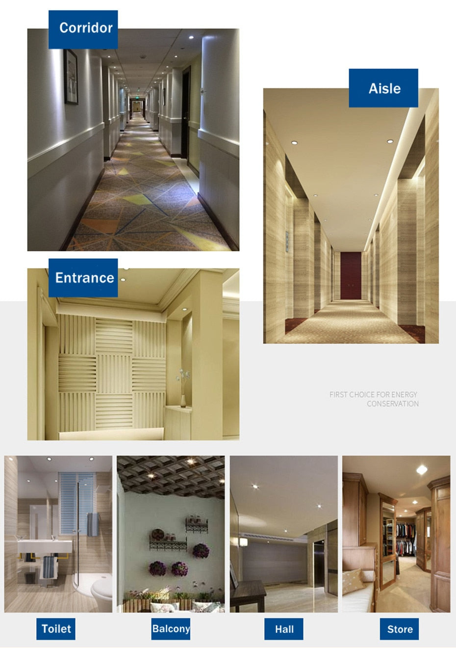 IP65 Waterproof Led Downlight Recessed Ceiling Downlight COB Led Spot Lamp For Bathroom Living Room Toilet Balcony Lighting