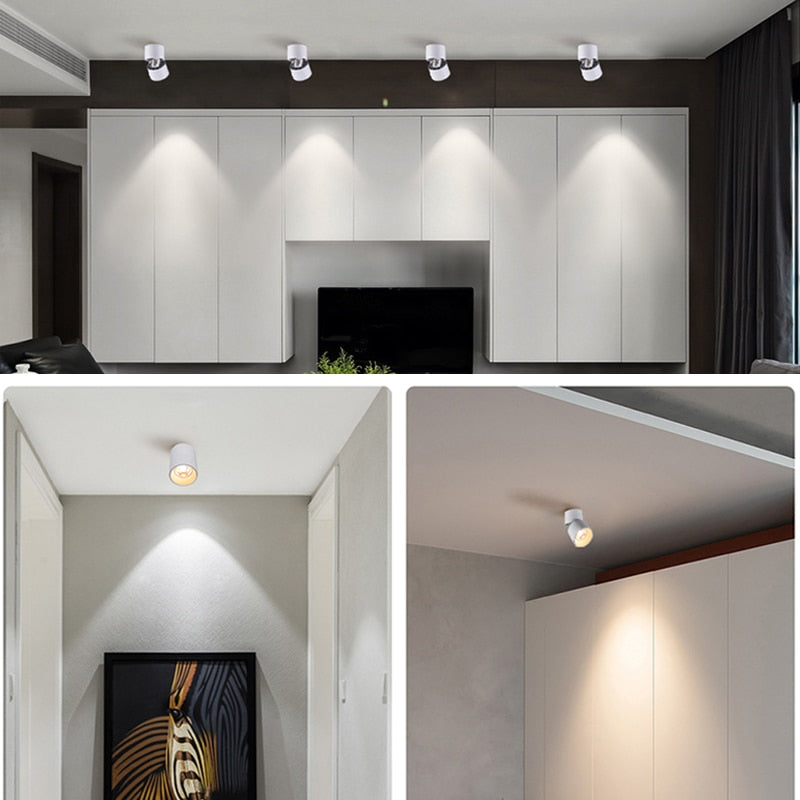 Adjustable LED Spotlights 7W 10W 15W Led Spot Light Lamp Ceiling Spots Track Lights Lighting Spotlight for Home Kitchen Bedroom