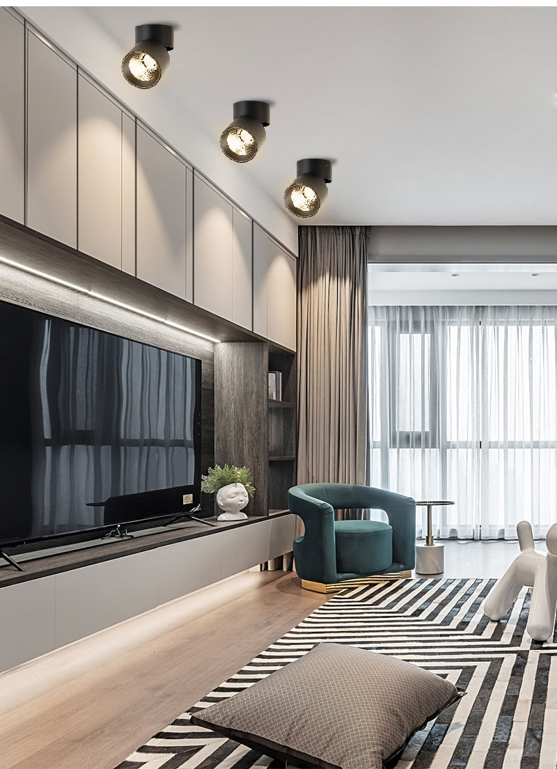 Adjustable LED Spotlights 7W 10W 15W Led Spot Light Lamp Ceiling Spots Track Lights Lighting Spotlight for Home Kitchen Bedroom