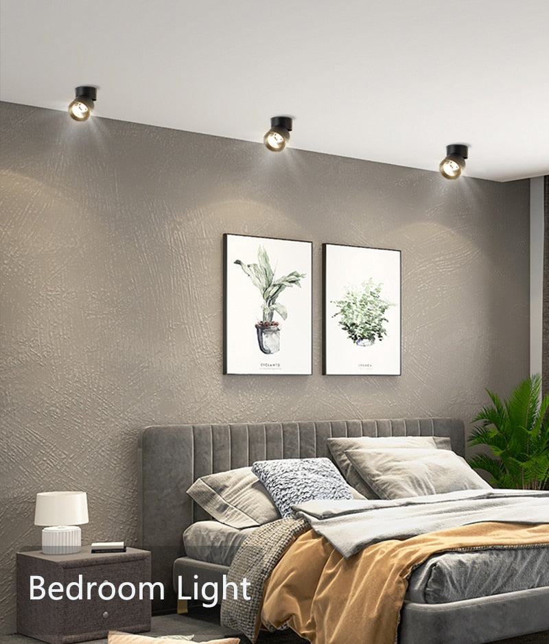 Adjustable LED Spotlights 7W 10W 15W Led Spot Light Lamp Ceiling Spots Track Lights Lighting Spotlight for Home Kitchen Bedroom