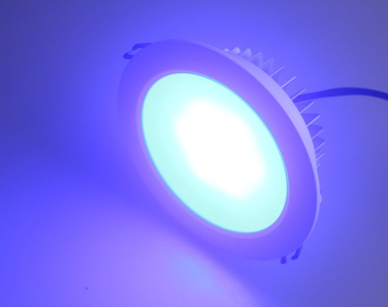 RGB 12V 3W Led Downlight Ceiling Recessed Round White Spot Led Plafond Down Light Rgb Spot Led Recessed Ceiling Lights