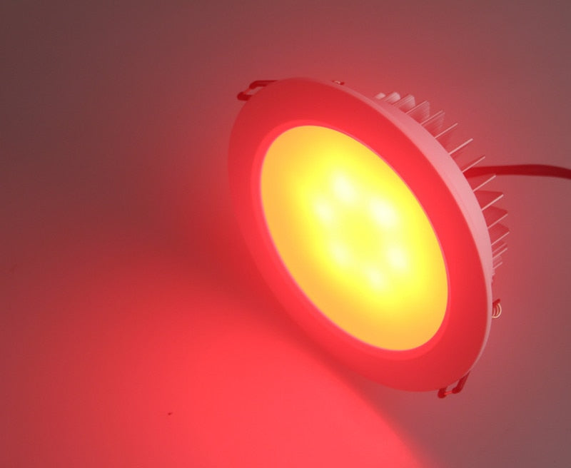 RGB 12V 3W Led Downlight Ceiling Recessed Round White Spot Led Plafond Down Light Rgb Spot Led Recessed Ceiling Lights