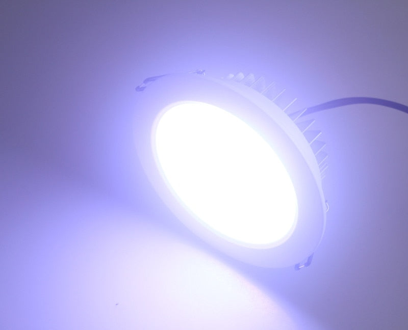 RGB 12V 3W Led Downlight Ceiling Recessed Round White Spot Led Plafond Down Light Rgb Spot Led Recessed Ceiling Lights