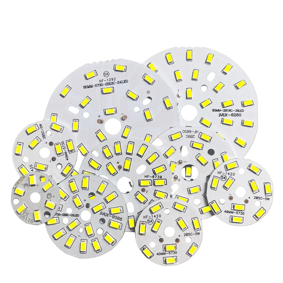 LED SMD Chip 3W 5W 7W 9W 12W 15W 18W 24W 30W 36W Brightness Light Board For LED Bulb Light downlight Ceiling PCB With LED