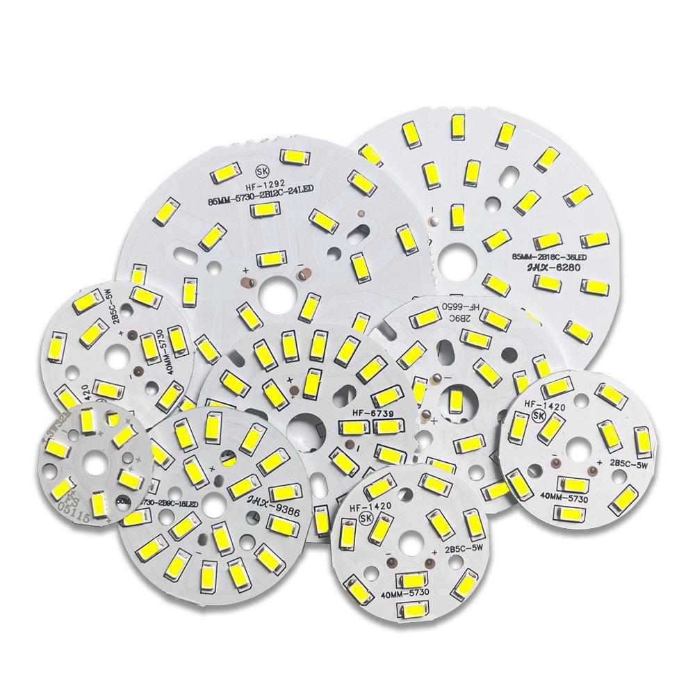 LED SMD Chip 3W 5W 7W 9W 12W 15W 18W 24W 30W 36W Brightness Light Board For LED Bulb Light downlight Ceiling PCB With LED