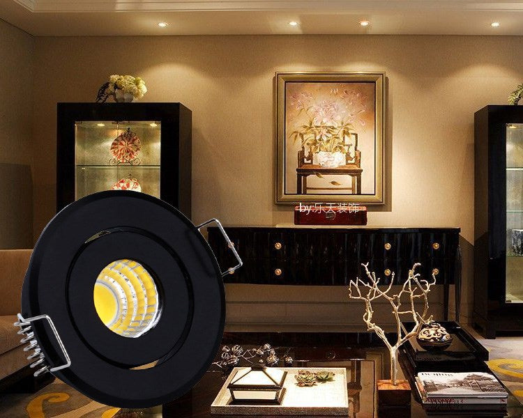 LED Downlight Dimmable COB Mini Led Spot 5W AC 85-265V LED Downlight Satin Nickel Miniature Indoor Outdoor Ceiling Spot