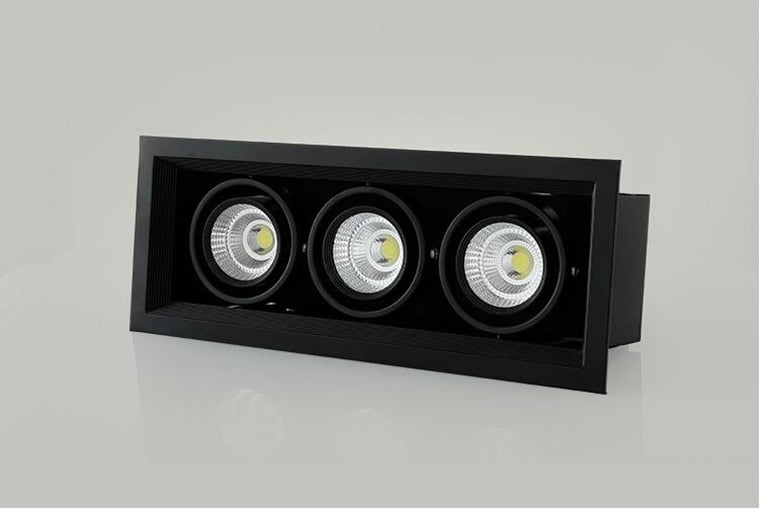 Square Dimmable Recessed COB LED Downlights 10W 20W 30W LED Ceiling Lamps AC85-265V LED Ceiling Spot Lights Indoor Lighting