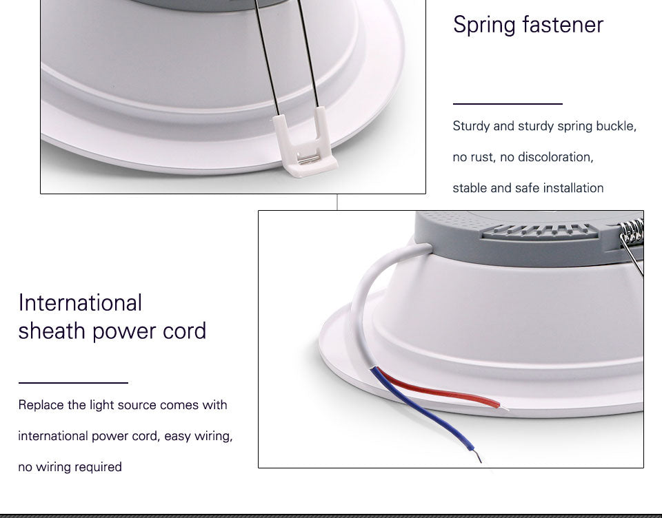 6pcs/12pcs LED downlight ceiling light AC 220V 5W 7W 12W 18W Lamp Recessed warm white / cool white Bulb Bedroom Kitchen indoor