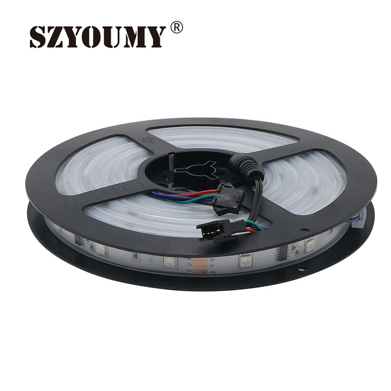 SZYSOUMY RGB dream magic 5050 SMD led strip DC12V 6803 IC IP67 Tube LED Strip 150LED flexible light+133 Program RF controller