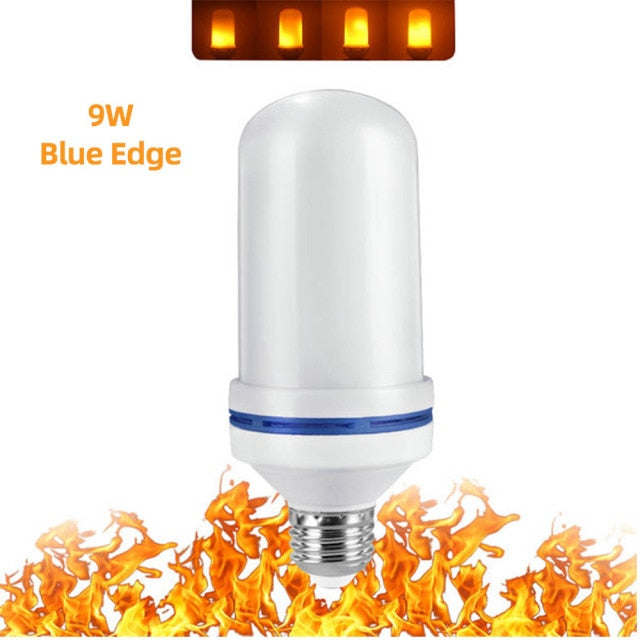 LED E27 Flame Bulb Fire E14 lamp Corn Bulb Flickering LED Light Dynamic Flame Effect 3W 5W 7W 9W 110V-220v for Home Lighting