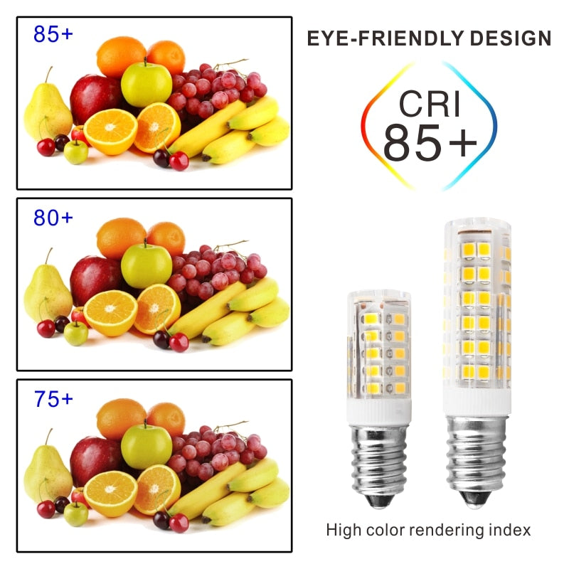 LED Bulb Lamp 220V-240V 2pcs/lot 3W 4W 5W 7W E14 Mini Corn Bulb Light 2835SMD 360 Beam Angle Replace Halogen Chandelier Lights