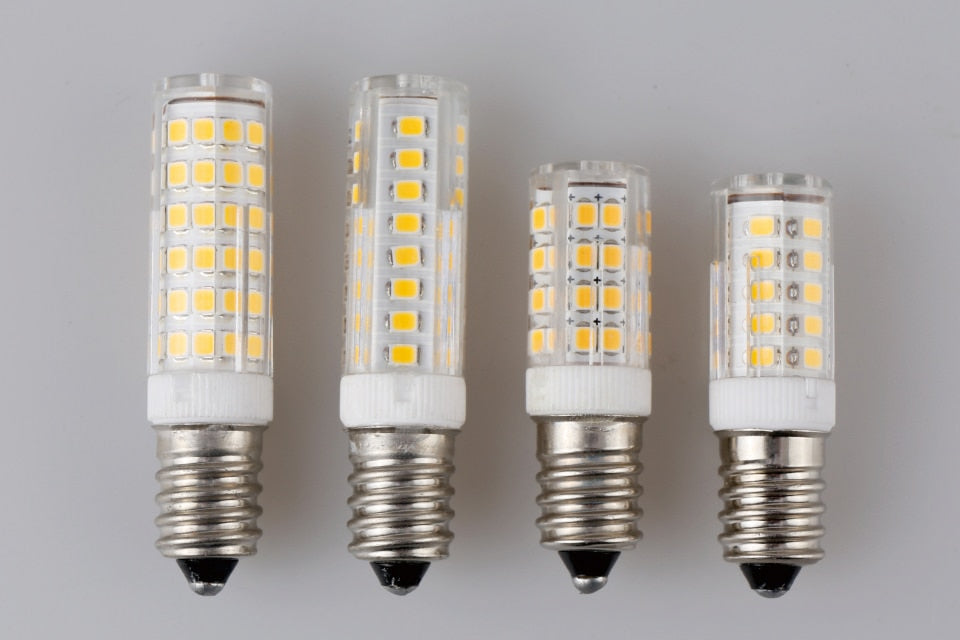 LED Bulb Lamp 220V-240V 2pcs/lot 3W 4W 5W 7W E14 Mini Corn Bulb Light 2835SMD 360 Beam Angle Replace Halogen Chandelier Lights