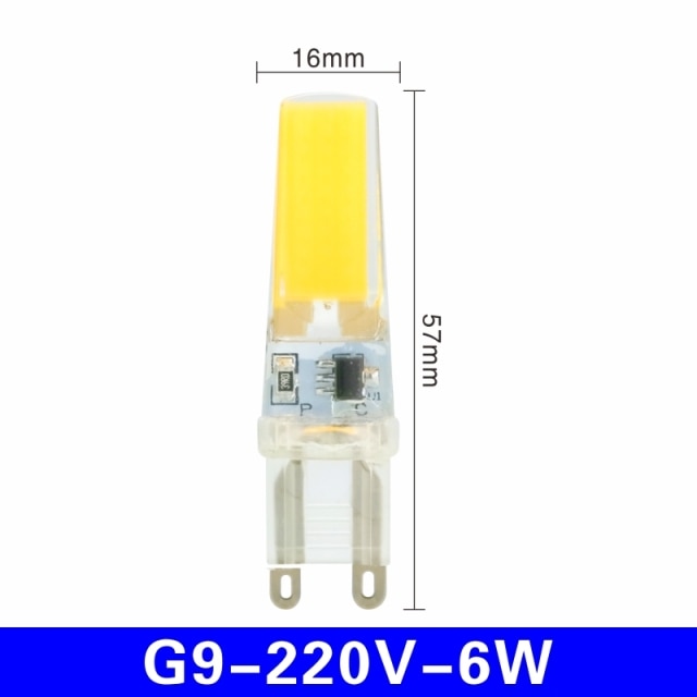 LED G4 G9 E14 3W 6W 10pcs/lot Light Bulb AC/DC 12V 220V LED Lamp COB Spotlight Chandelier Lighting Replace 30W 60W Halogen Lamps