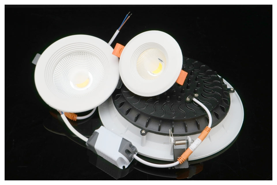 LED Downlight 7W 10W 15W 30W COB Lamp 220V 4pcs/lot Spotlight Recessed Round Panel Light Indoor Lighting Down Light with Driver